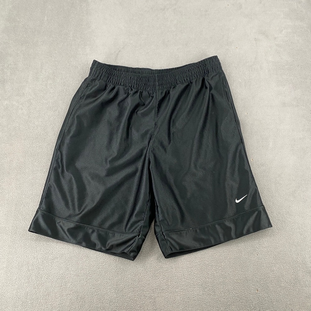 Nike Mens Basketball Shorts Black Mesh Athletic Gym Swoosh RN56323 Size M